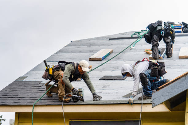 Professional Roofing technician working in Villas, NJ